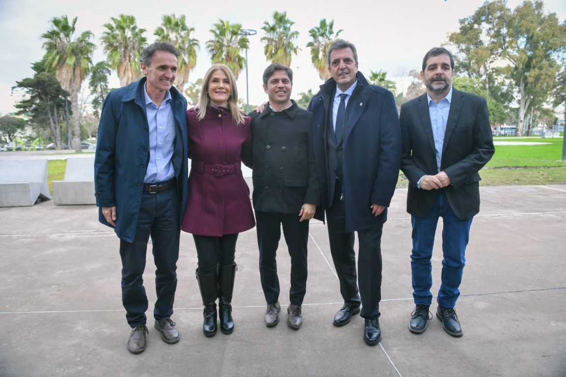 Desde San Mart&iacute;n, Massa, Kicillof y Katopodis inauguraron 5 obras simult&aacute;neas del Gobierno Nacional en cuatro provincias