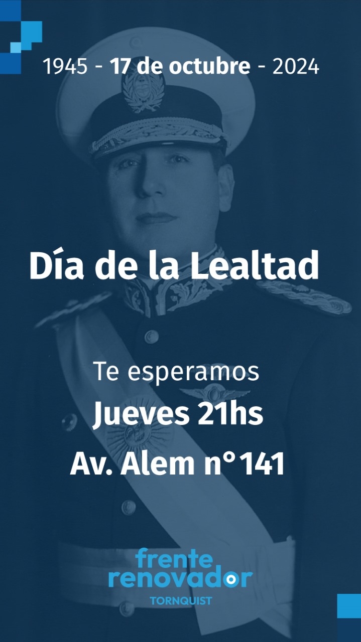 Celebrarán el 17 de Octubre "Día de la lealtad peronista"