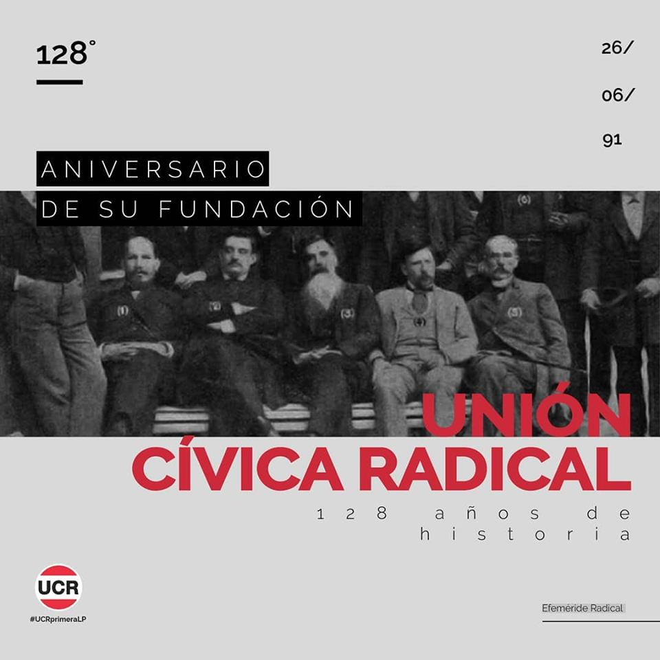 128 años de la fundación de la Unión Cívica Radical